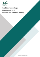 Hereditary Haemorrhagic Telangiectasia (HHT) Paediatric and Adult Care Pathway front page preview
              