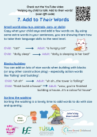 Early Talking Tips 7 Add to their Words image link