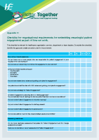 Better Together Appendix 11 Checklist for Organisational Requirements front page preview
              
