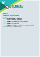 Better Together Appendix 18 Evaluation and Reporting Template front page preview
              