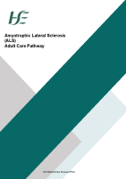 Amyotrophic Lateral Sclerosis (ALS) Adult Care Pathway front page preview
              