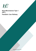 Neurofibromatosis Type 1 (NF1) Paediatric Care Pathway front page preview
              