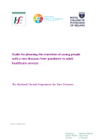 Guide for planning the transition of young people with a rare disease from paediatric to adult healthcare services front page preview
              