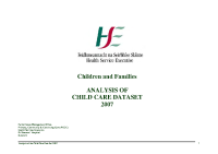 Dataset Analysis for Childcare Services 2007 image link