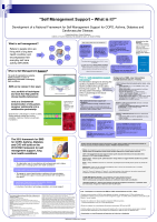 Development of a National Framework for Self Management Support for COPD, Asthma, Diabetes and Cardiovascular Disease image link