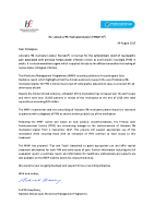Letter for lidocaine 5% plaster August 17 image link