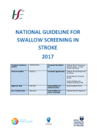 National Guideline for Swallow Screening in Stroke HSE  2017 image link