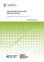 Sepsis Management for adults including maternity (summary) 2021 image link