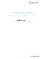 Towards Excellence in Critical Care - Report image link