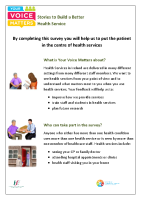 Your Voice Matters Printable Survey image link