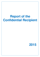 Report of the Confidential Recipient 2015 image link