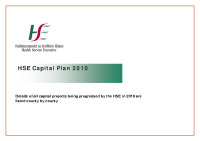HSE Capital Plan 2010 image link