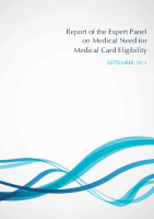 Report of the Expert Panel on Medical Need for Medical Card image link