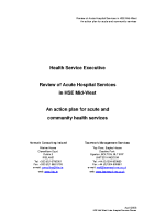 Review of Acute Hospital Services in the Mid-West image link