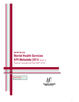 Mental Health Services KPI 2014 image link