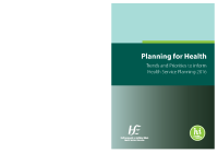 Planning for Health - Trends and Priorities to inform Health Service Planning 2016 image link