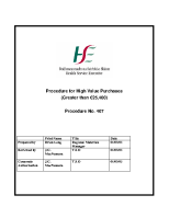 Procedure No. 407: Procedure for High Value Purchases (Greater than €25,400) image link