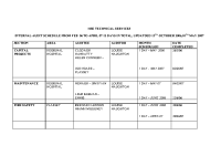 Internal Audit: Technical Services - Schedule FEB 06 TO APR 07 UPDATED 13/10/2006 & 10/05/2007 image link