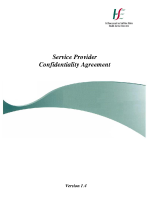 Service Provider Confidentiality Agreement image link