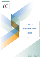 CHO 1 Operational Plan - Delivery Plan 2019 image link