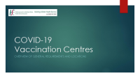 Vaccination Centres Overview - August 2021 image link