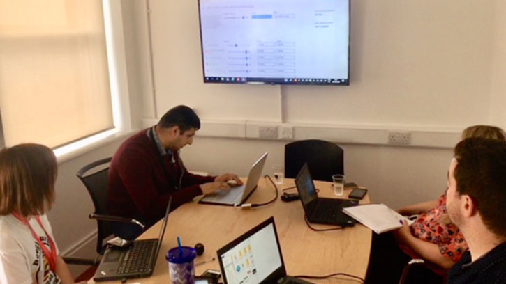 HSE digital team conducting accessibility testing with Saleem Rahman